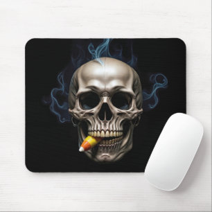 Tapis De Souris Fumer crâne Bière bonbon Corn