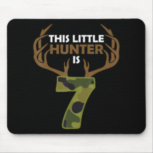 Tapis De Souris Fun 7th Birthday 7 Year Old Deer Hunter