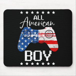 Tapis De Souris Fun All American Boys 4th July Son Video Game USA