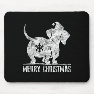 Tapis De Souris Fun Dachshund Vilain Noël Weiner Amoureux de les c