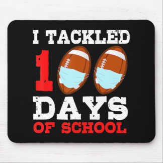 Tapis De Souris Fun de football masques 100 jours de l'école ensei