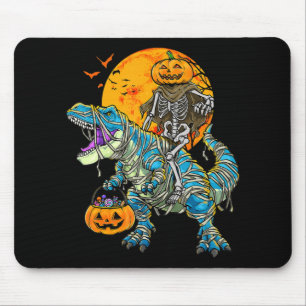Tapis De Souris Fun Halloween Dinosaur T Rex maman Citrouille Cand