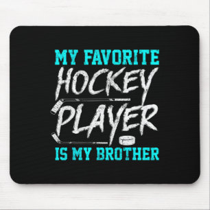 Tapis De Souris Fun Hockey Tee Frère nouveauté Cadeau frère