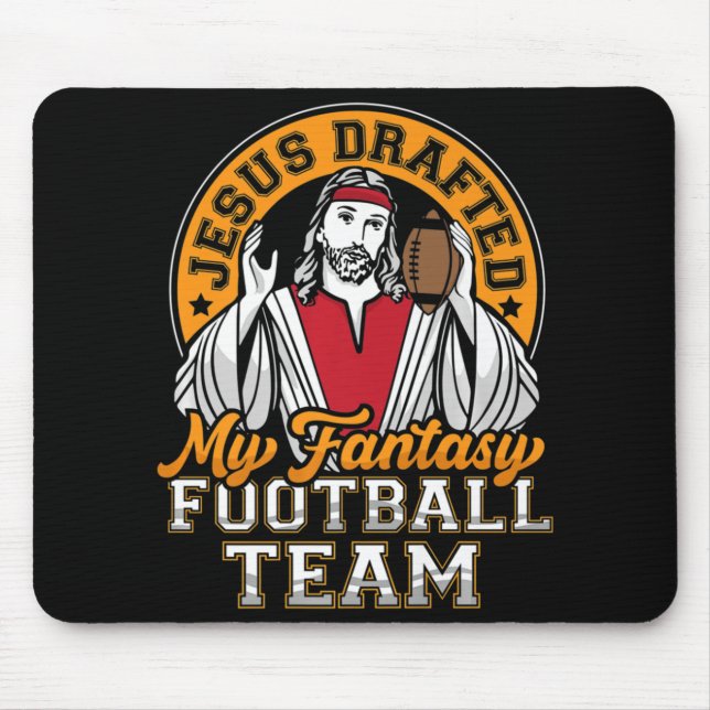 Tapis De Souris Fun Imaginaire Football Jésus A Rédaction Mon Équi (Devant)