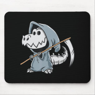 Tapis De Souris Fun TRex Squelette Dino Faucheuse Dinosaure Hallow