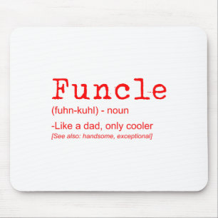 Tapis De Souris Funcle Définition Drôle Joke Don Pour Oncle_2