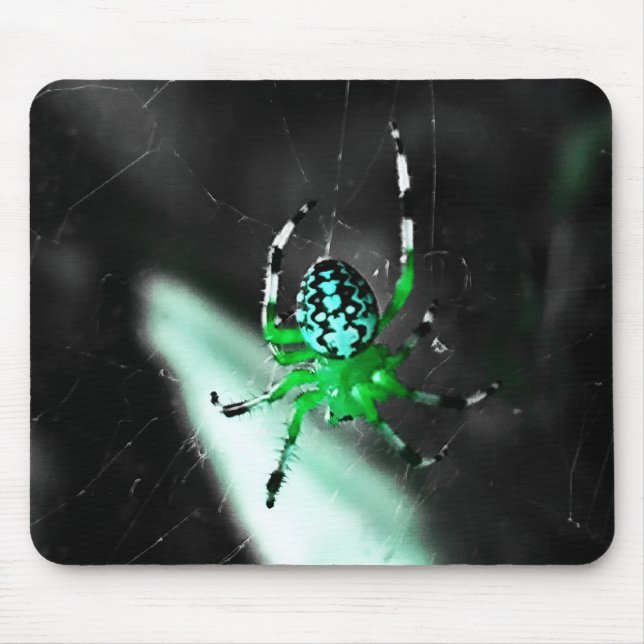 Tapis De Souris Funky Green Spider (Devant)