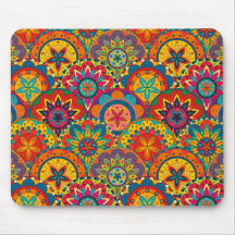 Funky Retro couleur Motif Mandala