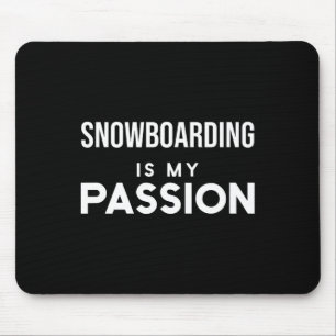 Tapis De Souris Funky Snowboard Snowboard Snowboard Est Mon