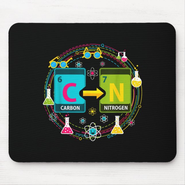 Tapis De Souris Funny 67 Meme Science Chemistry Teacher Periodic T (Devant)