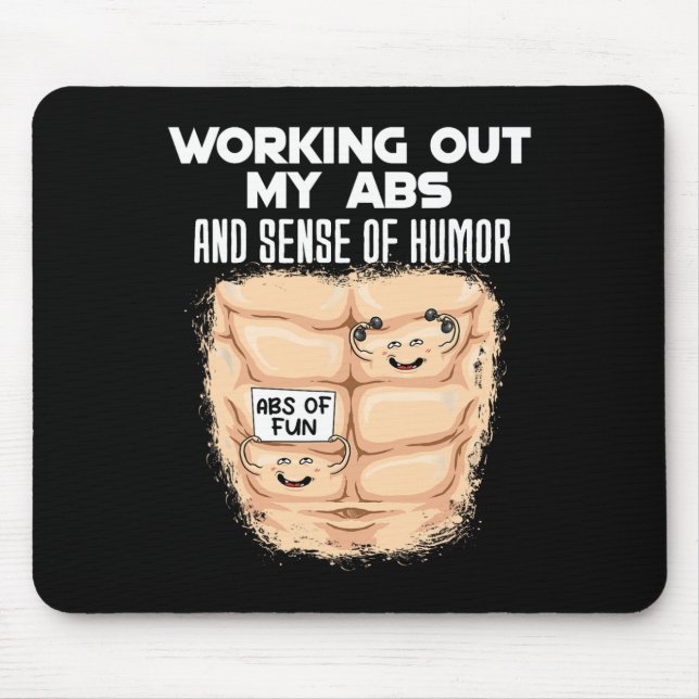 Tapis De Souris Funny Abs Exercice Muscle Building Bodybuilding 1 (Devant)