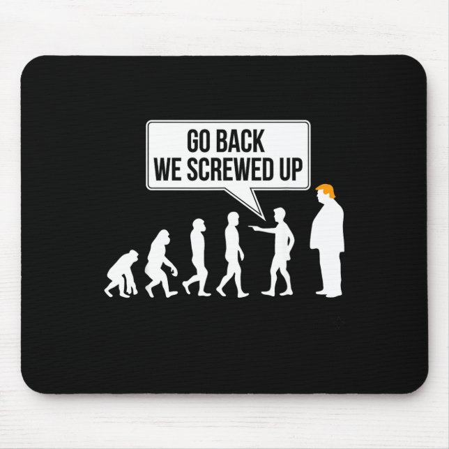 Tapis De Souris Funny Anti-trump Evolution Litical Humor  (Devant)