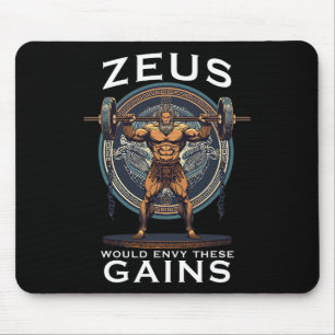 Tapis De Souris Funny Bodybuilding Muscle Gain Humour Grec Dieu Ze