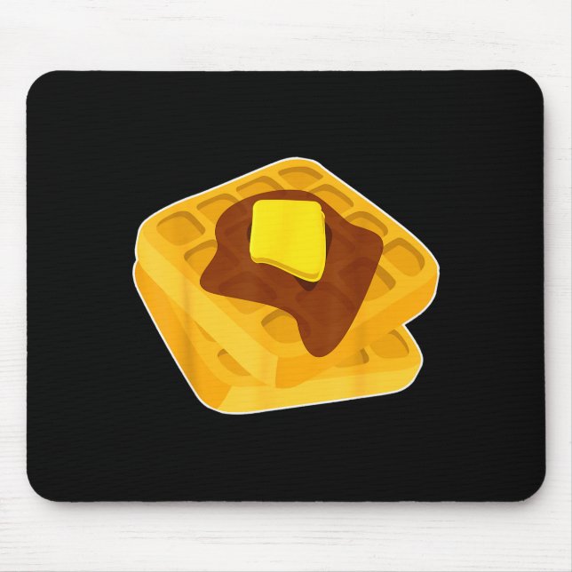 Tapis De Souris Funny Chicken &amp; Waffles Matching Halloween Cos (Devant)