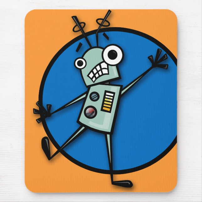 TAPIS DE SOURIS FUNNY DESIGN ROBOT MOUSE PAD (Devant)