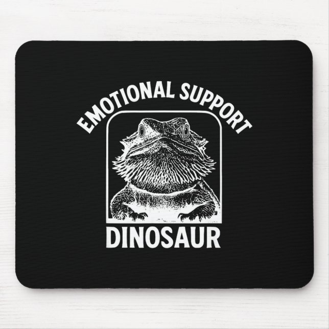 Tapis De Souris Funny Emotional Suprt Dinosaur  (Devant)