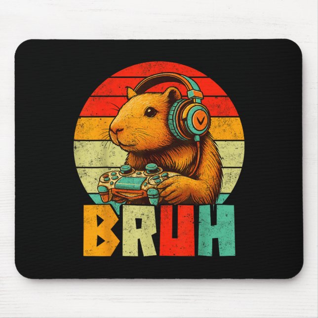 Tapis De Souris Funny For Capybara Lovers Mens Boys Kids Graphics  (Devant)