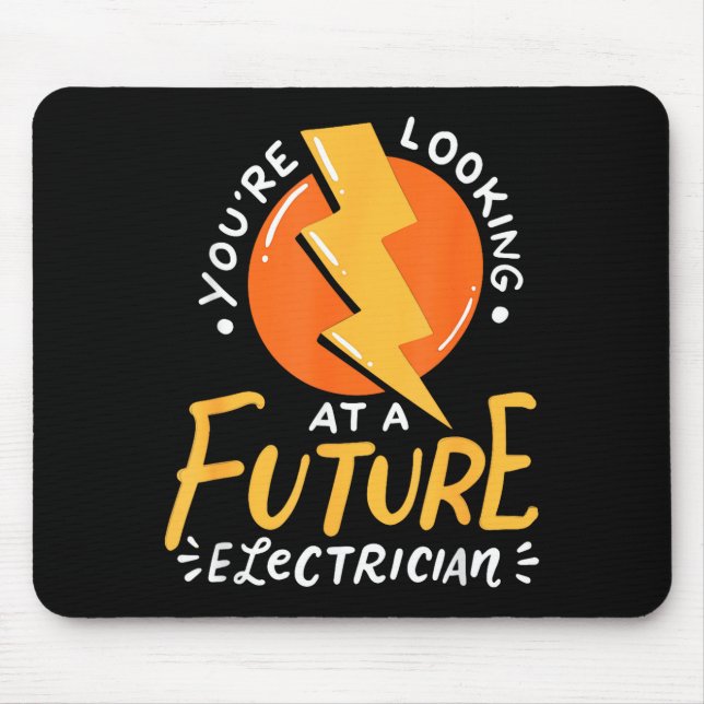 Tapis De Souris Funny Future Electrician Electrical Engineer  (Devant)