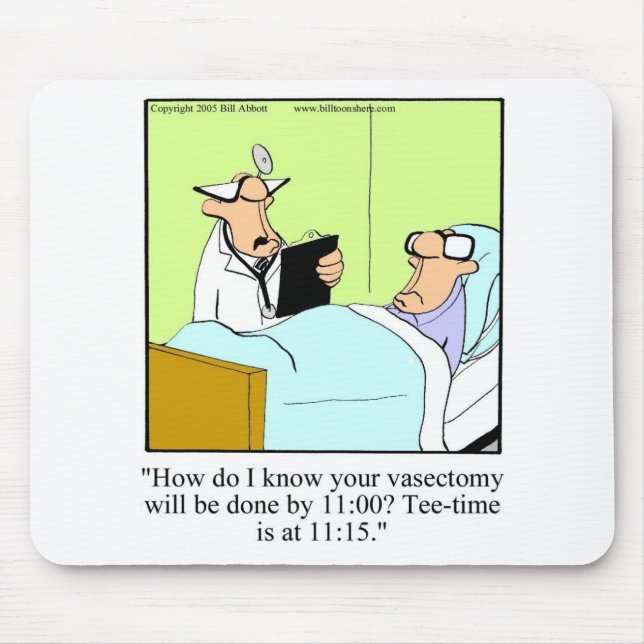 Tapis De Souris Funny Golf Humour Mousepad Cadeau (Devant)