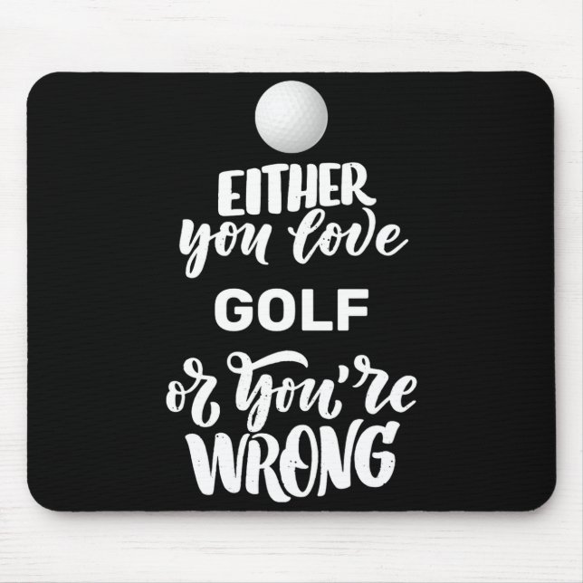 Tapis De Souris Funny Golf Love Golfing Golfer  (Devant)