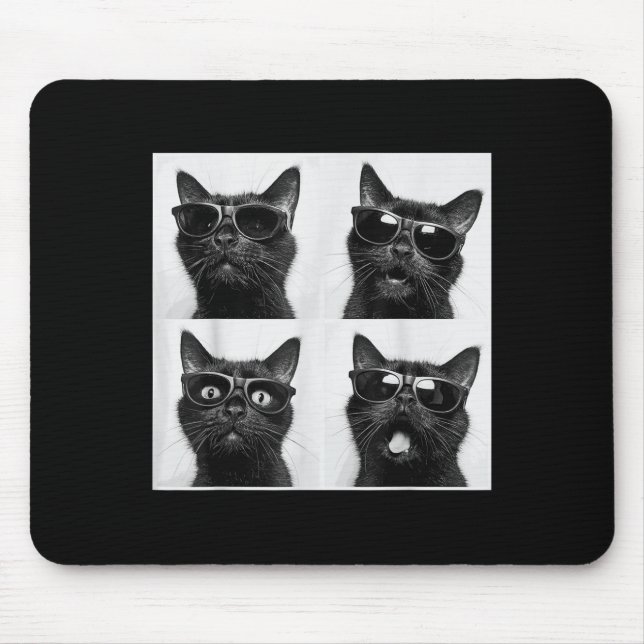 Tapis De Souris Funny Graphic Chat Photobooth Selfie Funny _5 (Devant)