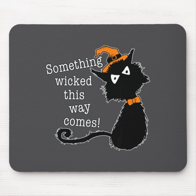 Tapis De Souris Funny Halloween Cat - Shakespeare Macbeth Quote  (Devant)