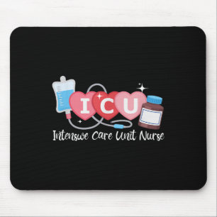 Tapis De Souris Funny Infirmière Infirmière Icu Intensive Care Uni