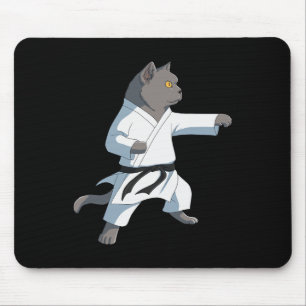 Tapis De Souris Funny Karate British Shorthair Cat