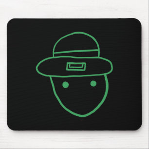 Tapis De Souris Funny Leprechaun Amateur Sketch meme Irish St Part
