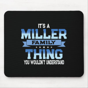 Tapis De Souris Funny Miller Famille Réunion Tee Matching Vacation