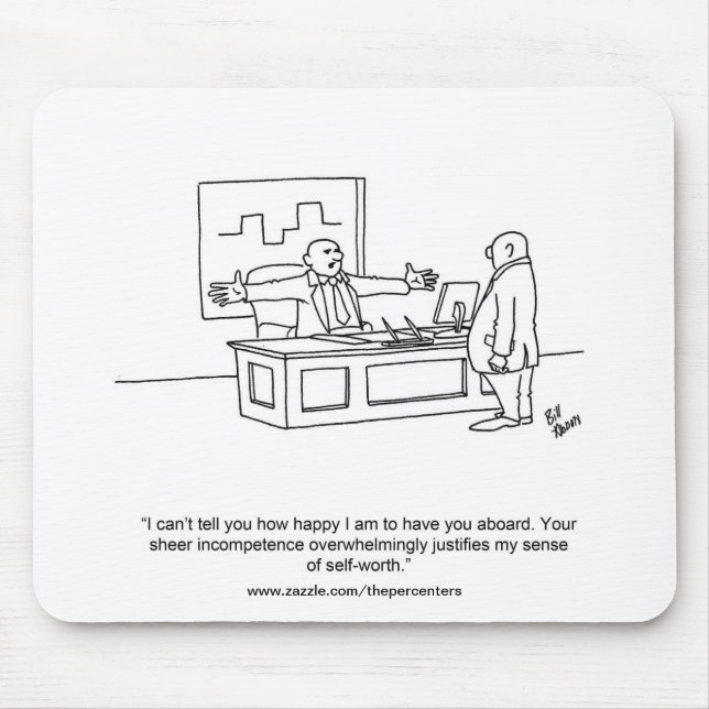 Tapis De Souris Funny Office Hummor Mouse Pad (Devant)