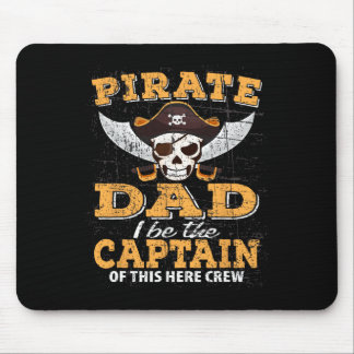 Tapis De Souris Funny Pirate Nuit Papa Croisière Famille Vacances