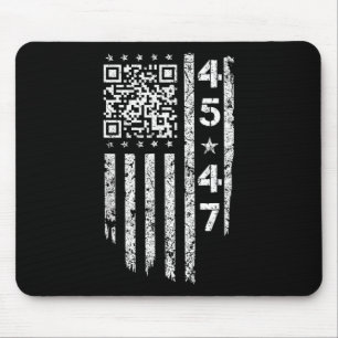 Tapis De Souris Funny Qr He back Président Trump Code