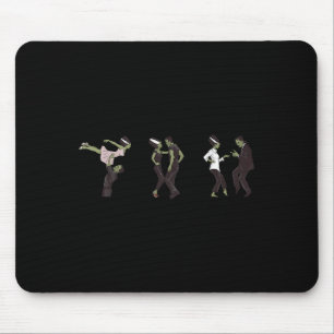 Tapis De Souris Funny Retro Frankenstein Monster Et Mariée Danser