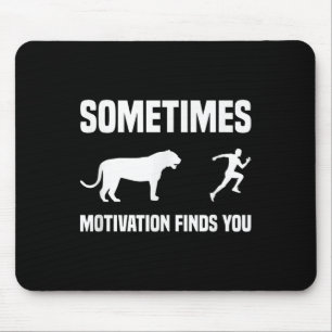 Tapis De Souris Funny Running Chemise Sport Runner Tiger Motivatio