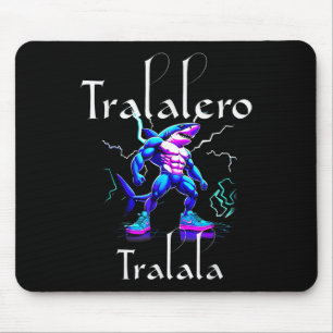 Tapis De Souris Funny Shark Meme - Tralalero Tralala Brainrot Vibe
