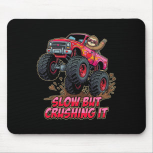 Tapis De Souris Funny Sloth Camion Monstre Saint-Valentin Lent Mai