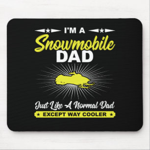 Tapis De Souris Funny Snowmobile Papa Snowmobile Rider Cadeau T-sh