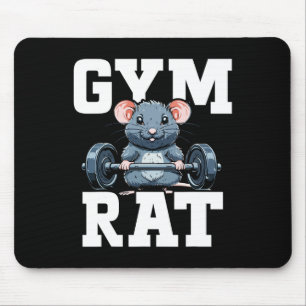 Tapis De Souris Funny Sport Gymnase Rat Fitness Bodybuilding