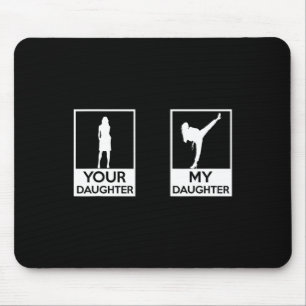 Tapis De Souris Funny Taekwondo Maman Papa Arts Martiaux Karate-gi