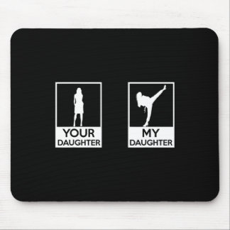 Tapis De Souris Funny Taekwondo Maman Papa Arts Martiaux Karate-gi