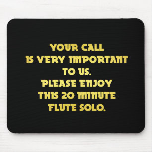 Tapis De Souris Funny Téléphone Service Clientèle Plaisanterie