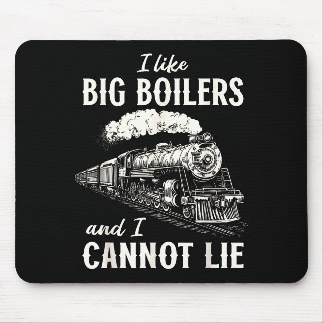Tapis De Souris Funny Train Big Boilers Steam Locomotive Freight  (Devant)