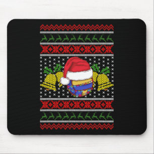 Tapis De Souris Funny Volleyball Team Ugly Sweat Christmas Light
