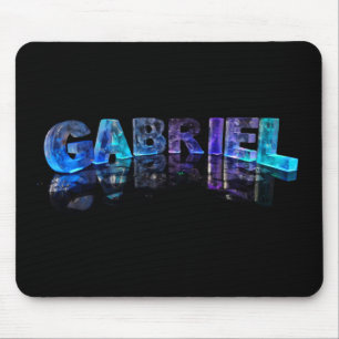 Tapis De Souris Gabriel nommé dans 3D s'allume (la photographie)