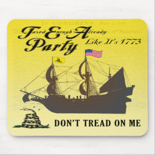 Tapis De Souris Gadsden - le thé comme lui est Mousepad 1773