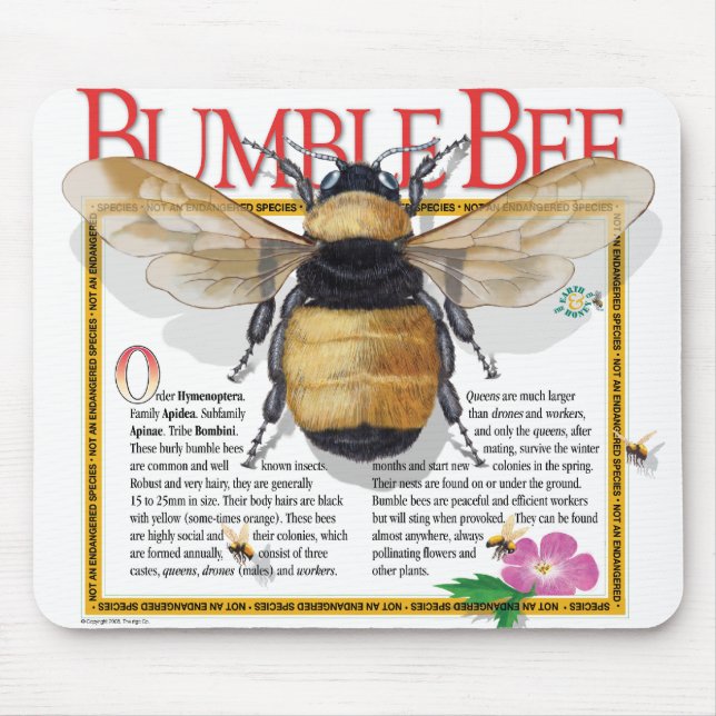 Tapis De Souris Gaffez l'abeille Mousepad (Devant)