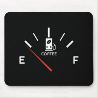 Gage de café Mousepad - Niveau d'énergie vide