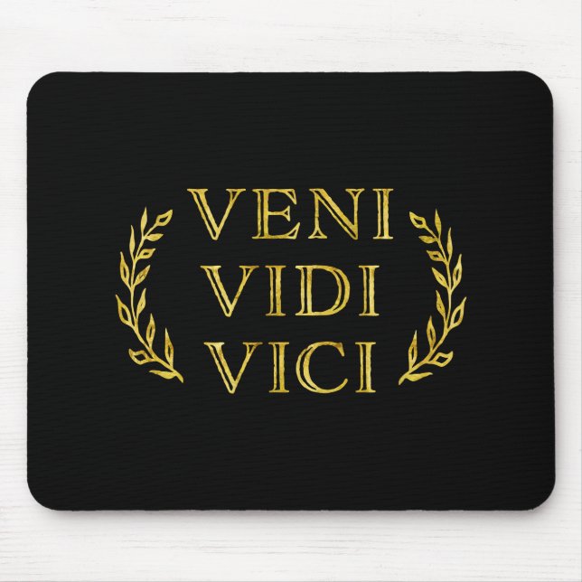 Tapis De Souris Gagnant drôle de jeu de Veni Vidi Vici (Devant)