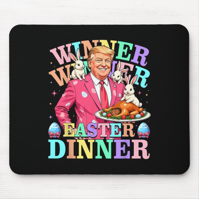 Tapis De Souris Gagnante du dîner de Pâques Trump Pâques (Devant)